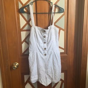 Hollister white romper